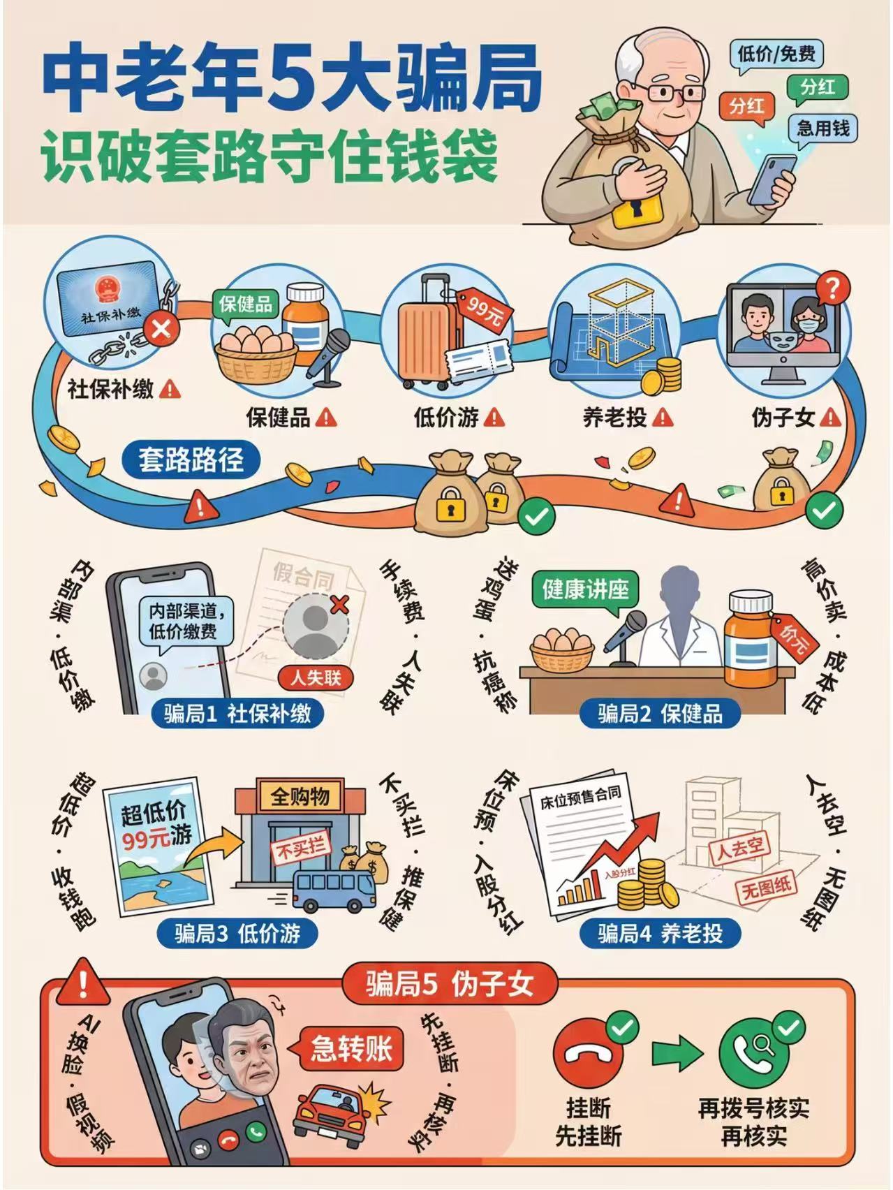 中老年5大骗局